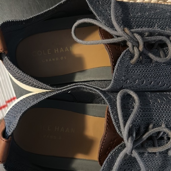 Cole Haan Zerogrand Stitchlite Oxford Ironstone Knit Lace-Up Sneakers- Size 11 - Picture 7 of 9